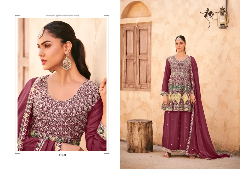 Pahal By Radha Trendz Chinon Embroidery Readymade Suits